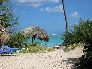 Ruhige Strandatmosphäre