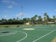 Fußball- und Basketballplätze im Grand Palladium Resort in Punta Cana.