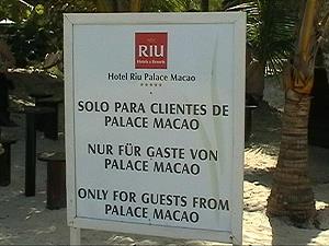 Einige Einrichtungen des Resorts stehen nur den Gästen der Palace-Hotels zur Verfügung.